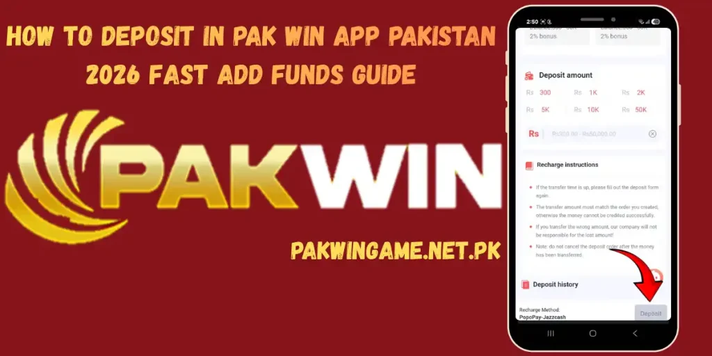 Deposit in Pak Win